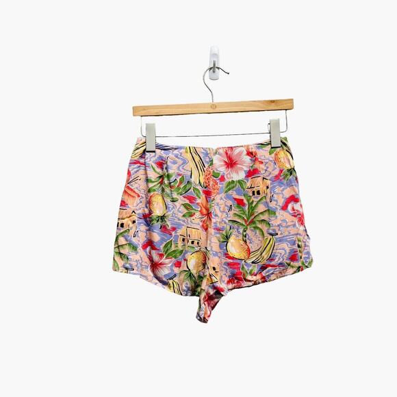 LF‎ The Brand Floral Tropical Shorts Pink Green - Picture 3 of 7